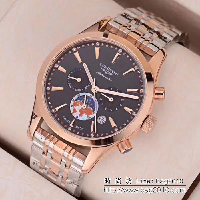 LONGINES浪琴 多功能新款 精品男士腕表 WSS0022